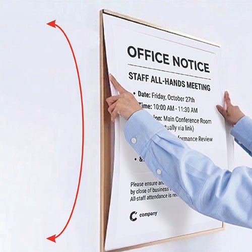 P40 Acrylic Sign Holder (Wall Mounted; Self Adhesive) - Image 3
