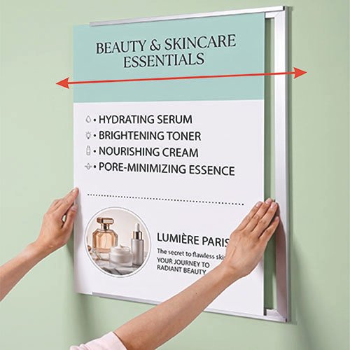 P40 Acrylic Sign Holder (Wall Mounted; Self Adhesive) - Image 2